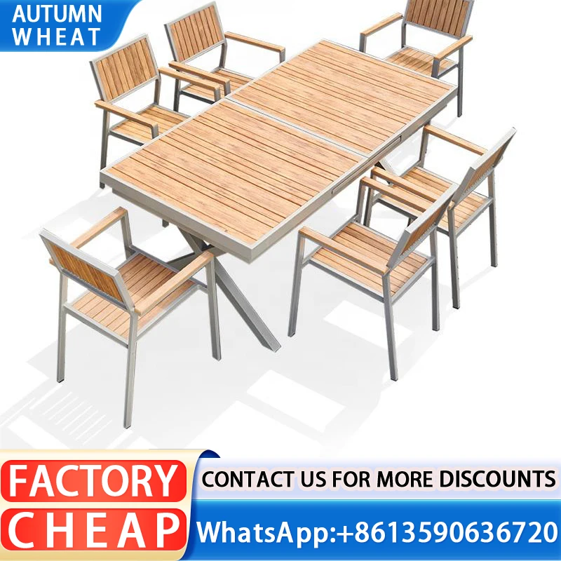 Indonesian Teak Outdoor Chair Set Versatile Wood Furniture for Hotels Villas Courtyards Halls Apartments