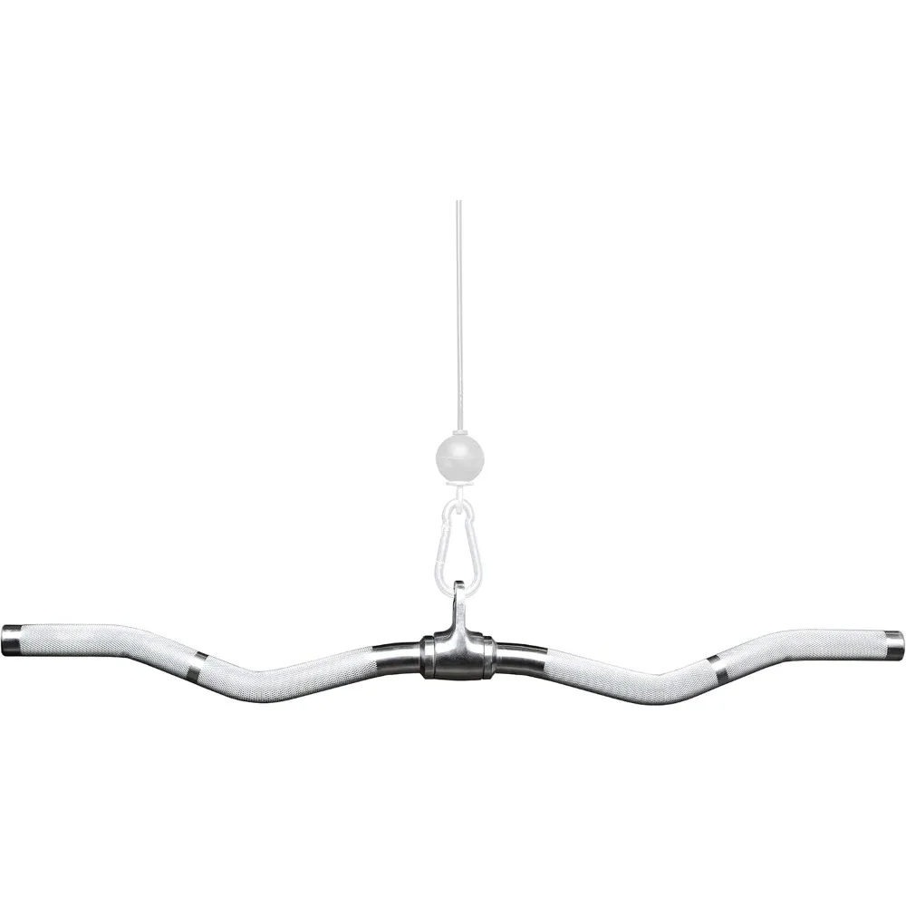 

Fitness LAT Pulldown and Low Row Cable Machine Attachments and Functional Trainer Attachments – Curl Bar, D-Handle