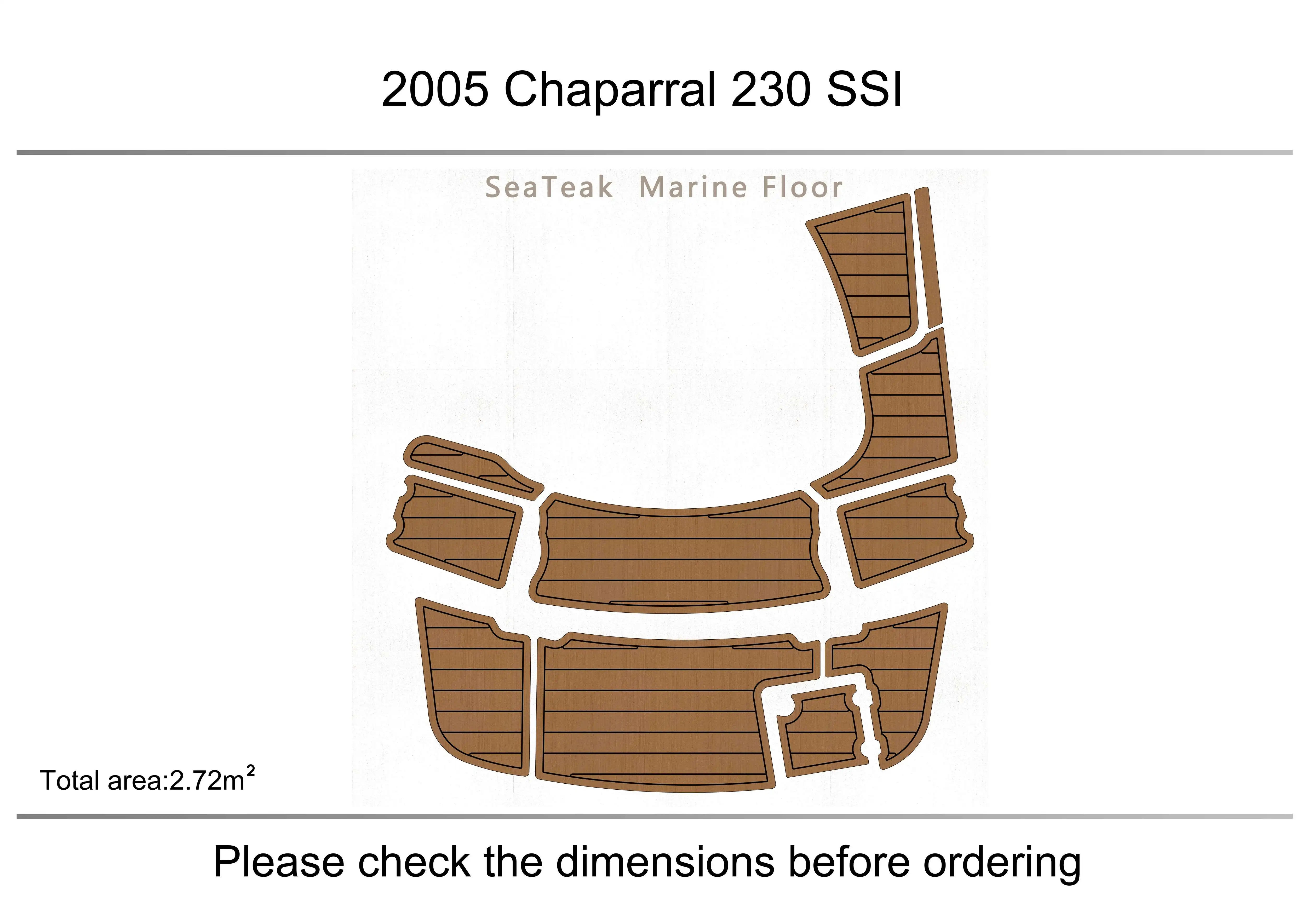 

2005 Chaparral 230 SSI Swimming platform1/4" 6mm EVA FAUX Water Ski Yacht Fishing Boat Non-slip mat floor