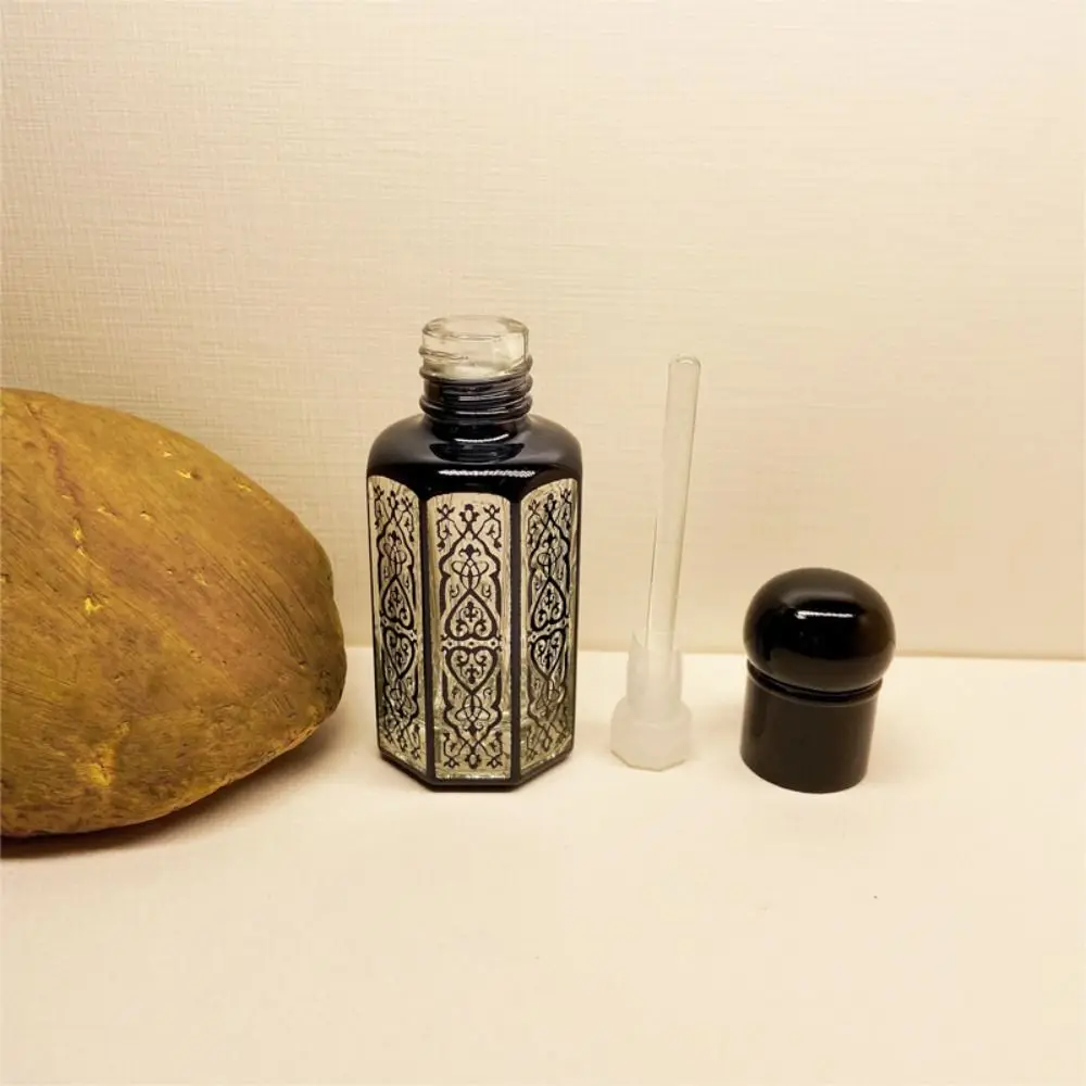 3/6/12ML Perfume Bottles Portable Mini Dropper Bottles Refillable Essential Oils Bottles Vintage Bronzing Liquid Containers