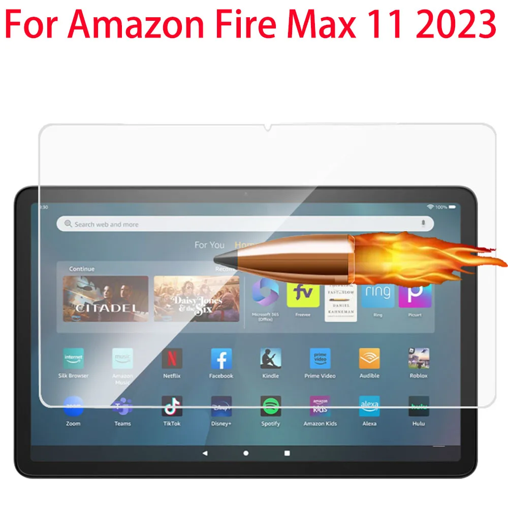 

HD Tempered Glass Screen Protector For Amazon Fire Max 11 Tablet 13th Gen 11.0 inches 2023 Screen Protective Film