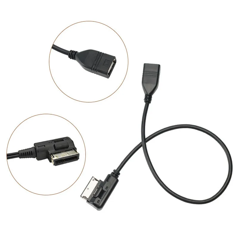 USB AUX Adapter Charging Cables Music MDI MMI AMI to USB Female Interface Audio Data Wire For AUDI A3 A4 A5 A6 Q5