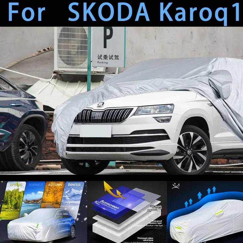 

For SKODA Karoq 1 Car protective cover,sun protection,rain protection, UV protection,dust prevention auto paint protective