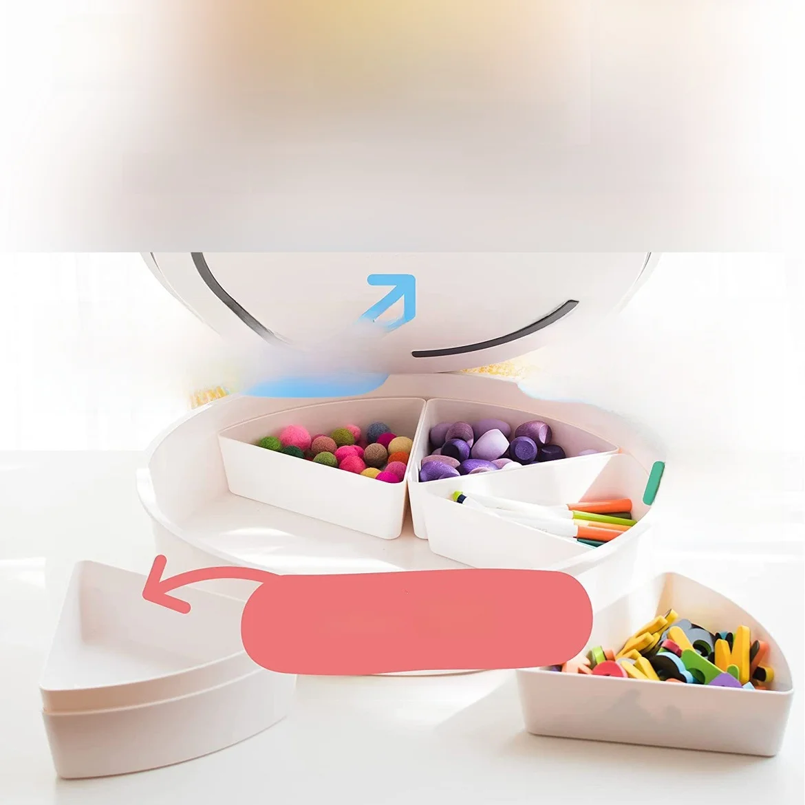 صندوق حسي تعليمي لرياض الأطفال مقسم على طريقة مونتيسوري ريجيو لتخزين الألعاب، ألعاب تعليمية من البلاستيك للأطفال دون 3 سنوات