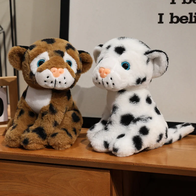 Simulation High Quality Wild Animal Tiger Plush Doll Lifelike Cute Leopard Plush Toy Home Decoration Gift