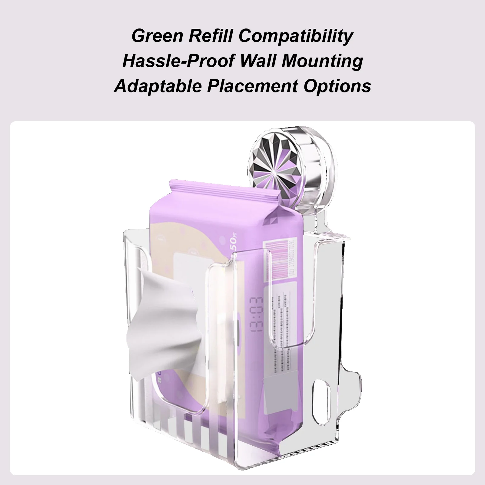 

Держатель для салфеток в ванной комнате, противоскользящий настенный диспенсер для салфеток, противоскользящий многоразовый всасывающий диспенсер для бумажных полотенец для общежития, стол для макияжа