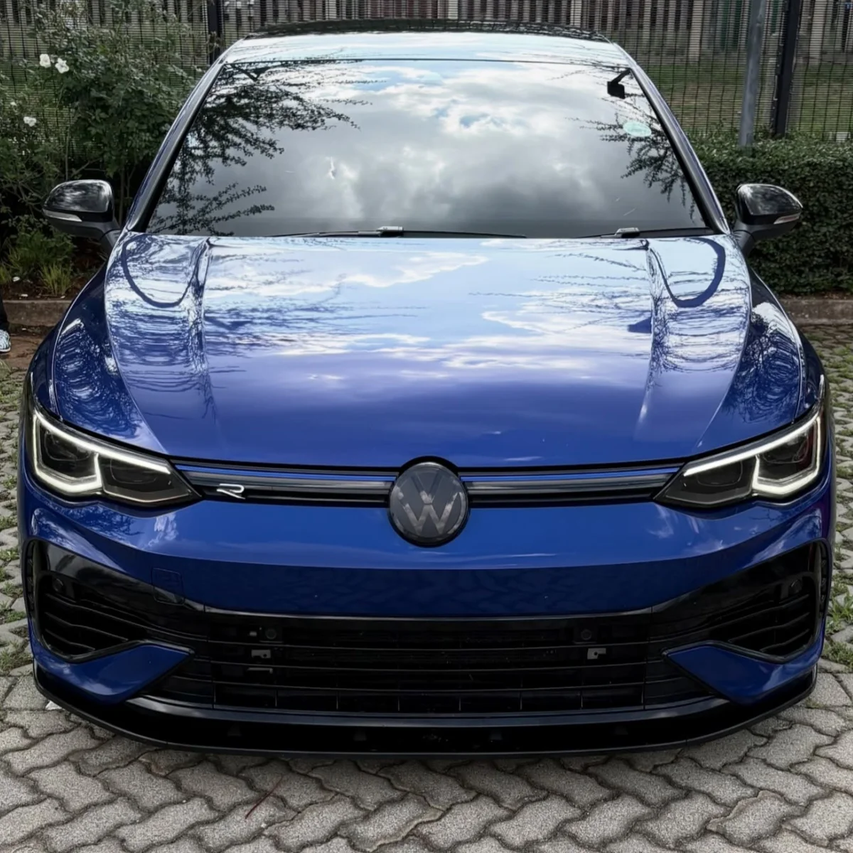 

Front Bumper Splitter lip for Volkswagen Golf MK8 R GTI GTD V Style 2020-2024 Auto Blade Diffuser Spoiler Body Kits Gloss ABS