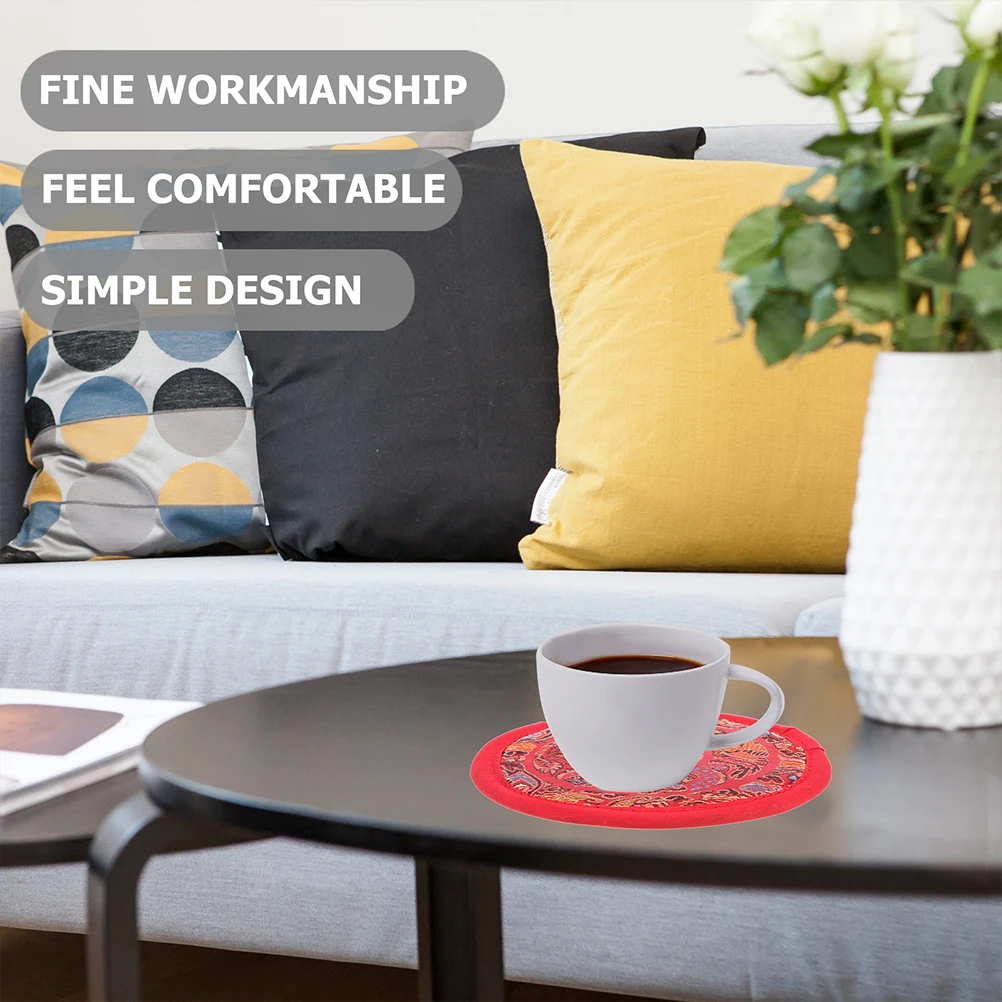 

Buddha Sound Bowl Cushion Pads Religious Rounded Mats Singing Decor Lightweight Compact High Class Materials Durable
