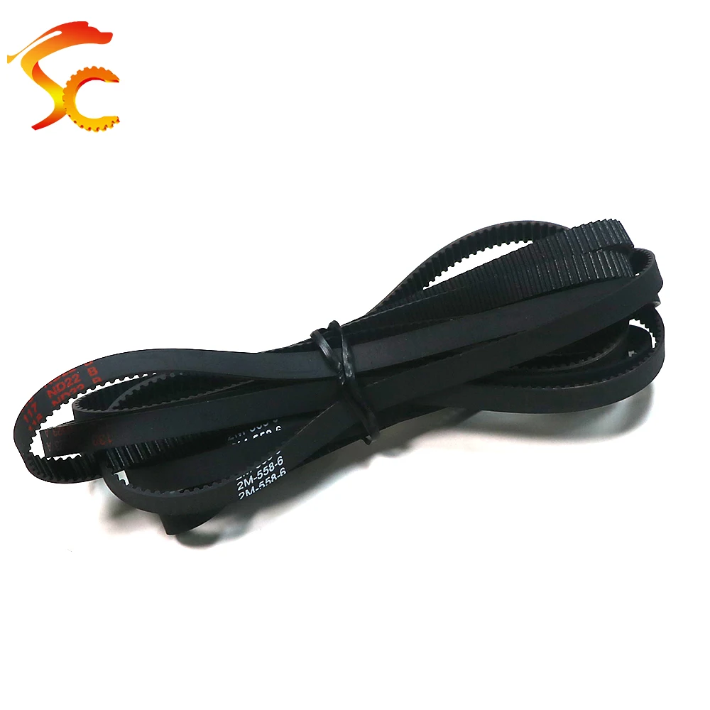 2M 2GT Synchronous Timing belt length ​556/558/562/570/578/586/600/604/606/610/616mm Width 6/9/10/12/15mm Rubber closed belt