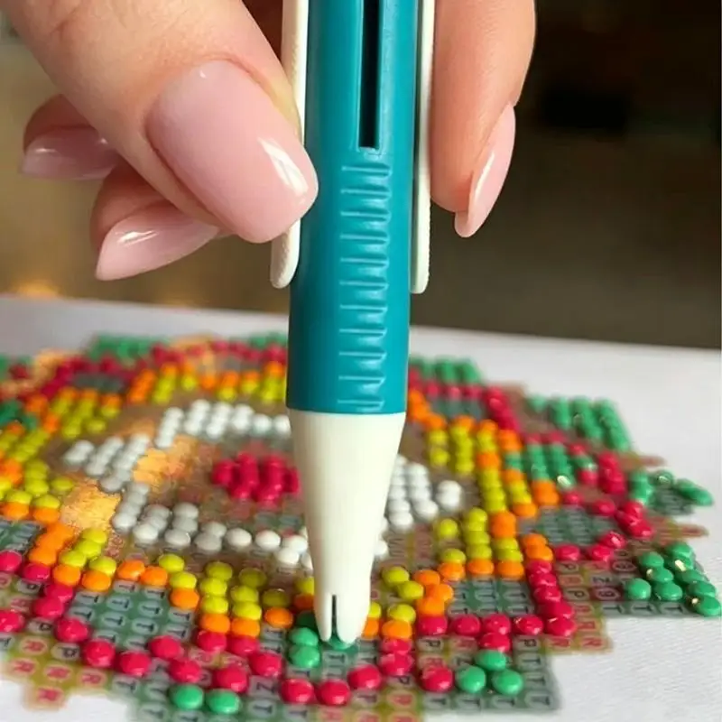 Automatic Painting Pen Wax-Free Auto Drill Picker Tool Comfort Grip For 2.8mm/0.11in Round Diamond DIY Art Crafts