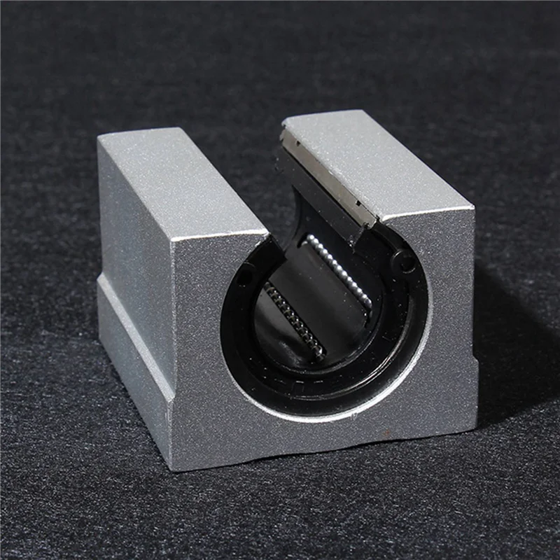 Unidade deslizante de rolamento de esferas linear 4x sbr25uu, trilho guia de rolamento de luz linear de diâmetro de furo de 25mm cilíndrico-A78G