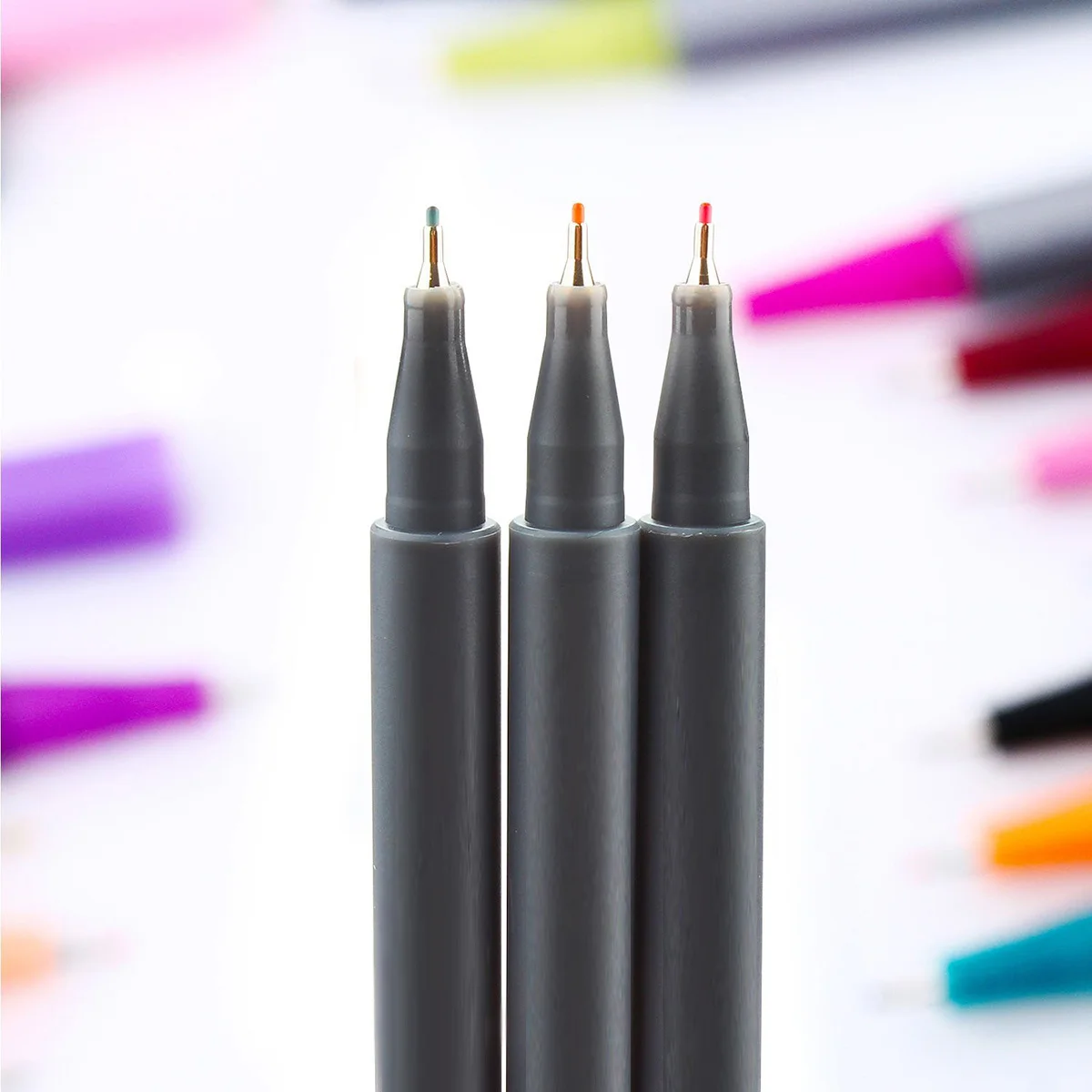 10Pcs Fine Line Color Pen Set 0.38mm Fine Tip Ideal for Drawing Sketching Coloring Books Note Taking Doodling Pens