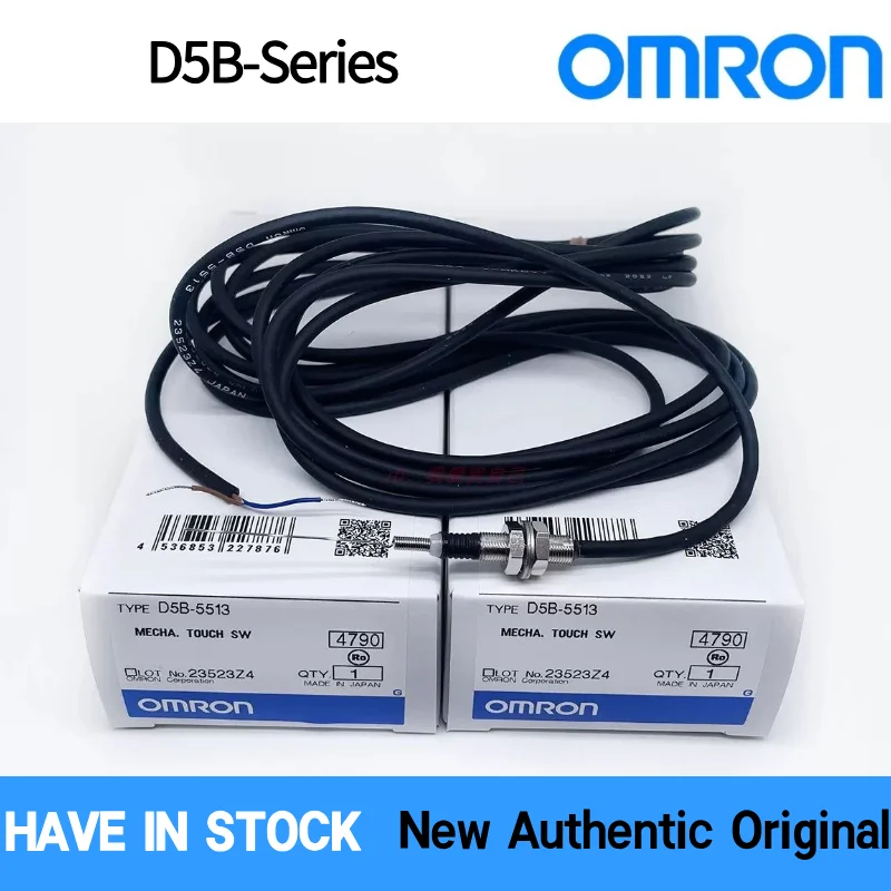 OMRON D5B Tactile Touch Limit Switch Mechanical Contact Switch M5 M8 M10 SPST-NC IP67 1M/3M/5M Cable 30mA 30VDC for Robotics