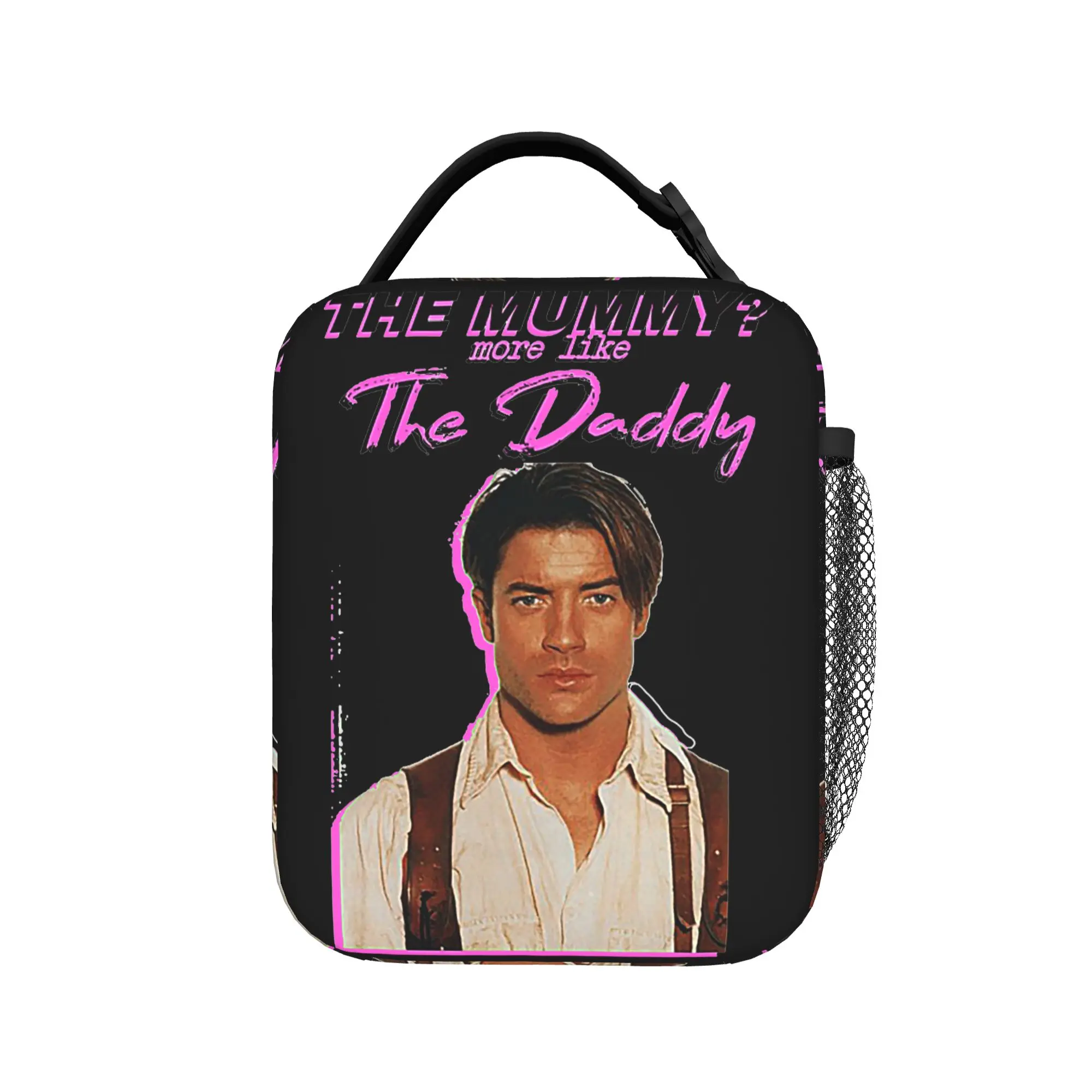 Brendan Fraser The Mummy More Like the Daddy Insulated Lunch Bag Cooler Bag Meal Container Horror Clown Tote Lunch Box Food Bag