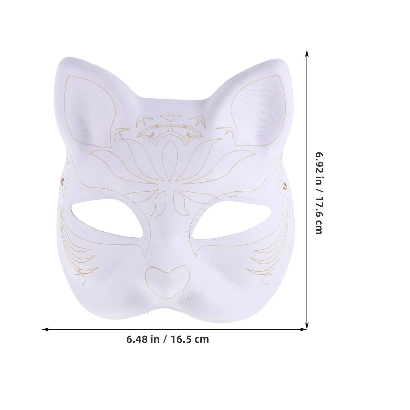 

5 Pcs Cat Base Halloween Mask Animal Masks to Decorate Making Supplies Plain White