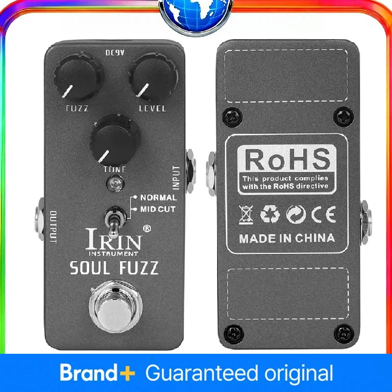 

IRIN RS-11 Soul Fuzz Guitar Effect Pedal - True Bypass Two Modes Fuzz Control Electric Guitar Accessories
