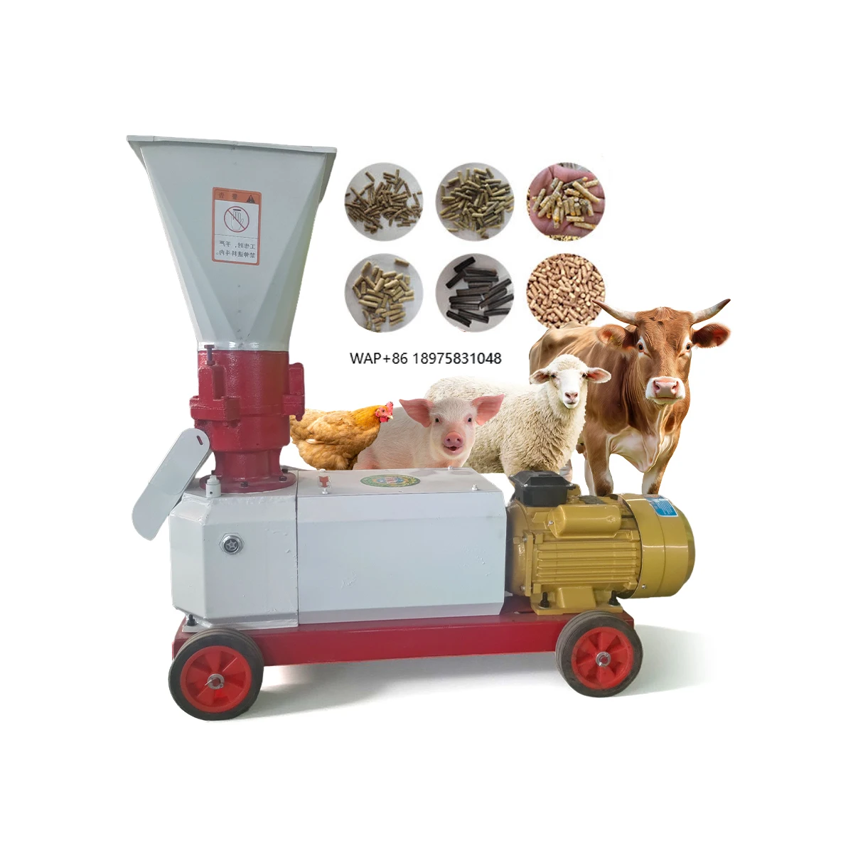 Farm Hot Sale Feed Pelletizer Kip Varken Veevoer Verwerking