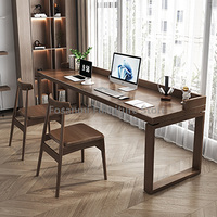 Rustic Walnut Solid Wood Table Chair Set Work Study Gaming Computer Desk and Chairs Simple Home Office Furniture Desk with Chair