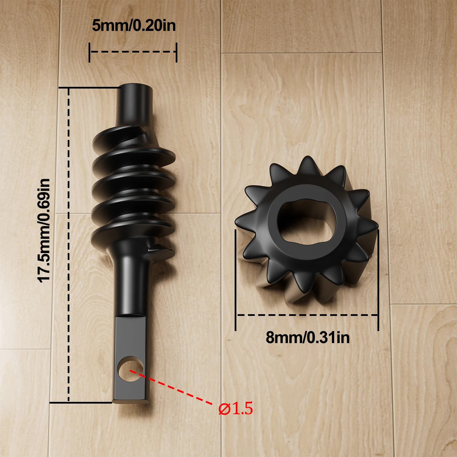 OGRC Steel Overdrive Worm Gear 2/12T 13T 14T 16T 18T Axle Gear Differential Gear Set for 1/30 Axial SCX30 RC Crawler Upgrades