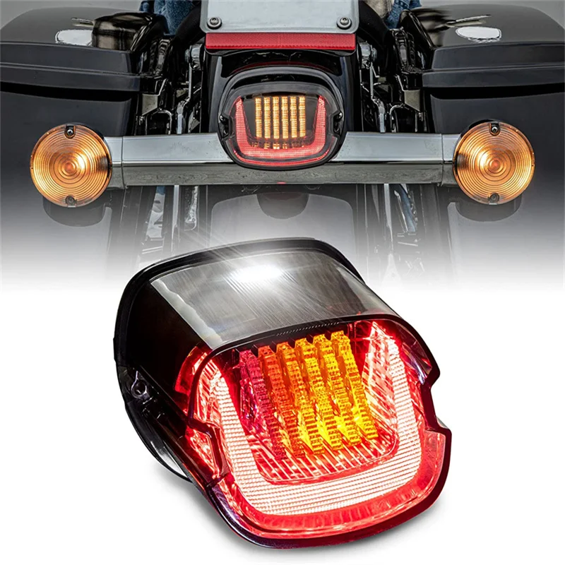 

Motorcychel Brake Turn Signal License Plate Light For Harley Touring Electra Glide Road Glide Softail Sportster XL883 XL48 Dyna