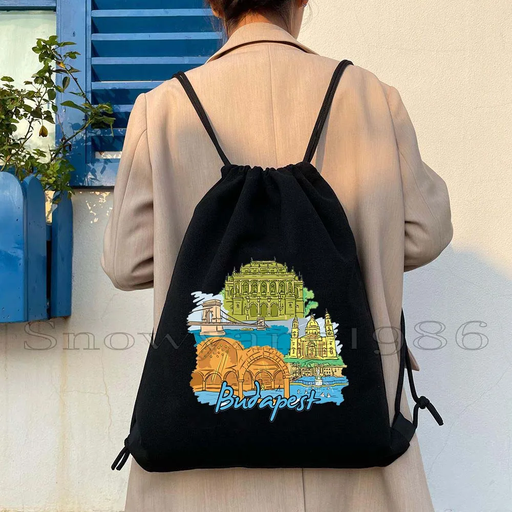

Amsterdam Antalya Bangkok Barcelona Berlin Budapest Cairo Calgary Cape Town Chicago Canvas Drawstring Bag Backpack Gym Sacks