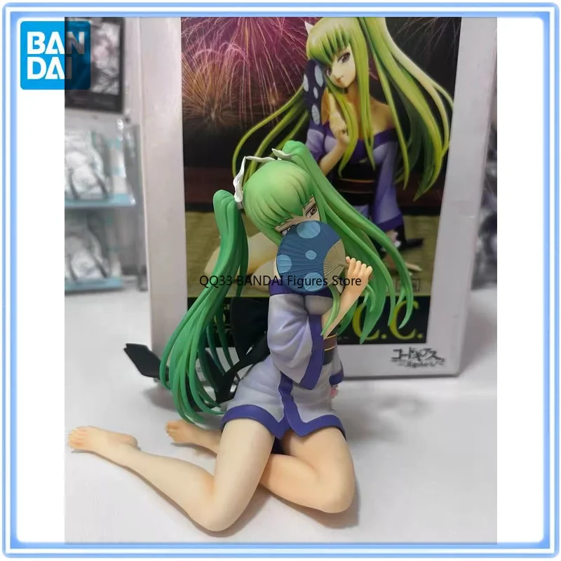 

Bandai Original Anime Code Geass Lelouch of The Rebellion R2 SQ Figure C.C. Bathrobe Action Figure Model Desktop Ornaments