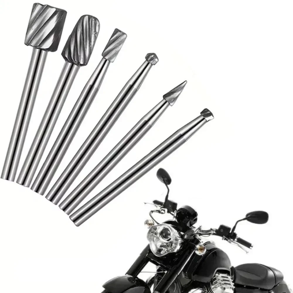 

6 шт., маленький деревообрабатывающий вращающийся напильник из высокоскоростной стали, шлифовальная головка, сделай сам, плотник, шлифовка, обрезка, набор электрических инструментов