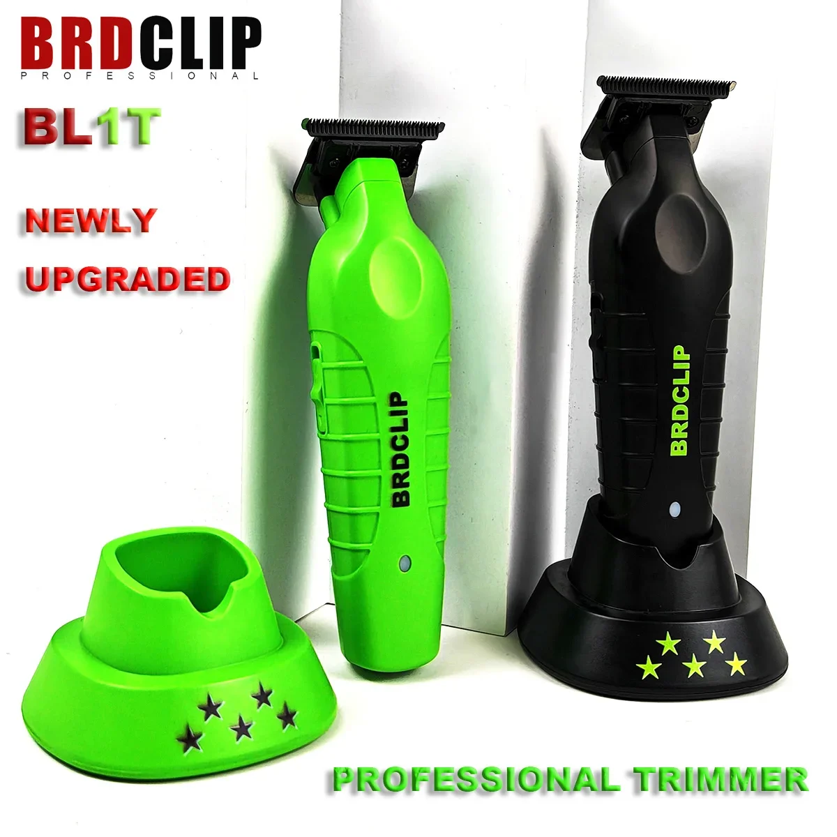 BRDCLIP BL1T-Tondeuse à cheveux professionnelle, finition de barbier, tondeuse électrique avec support de chargeur, machine à couper les cheveux