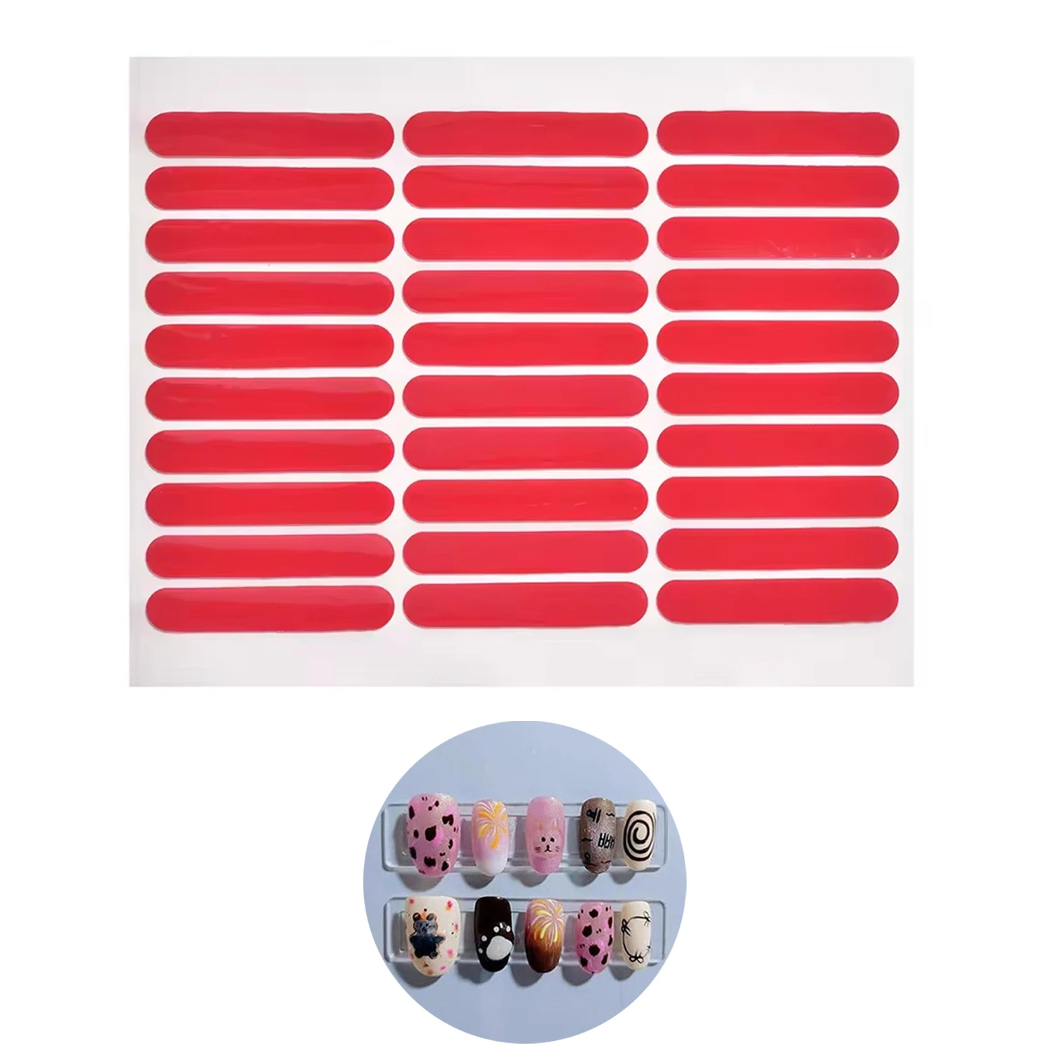 LULAA Double-Sided Crystal Tape for Nail Art Nail Stickers Adhesive Tools Manicure Display Strip Board Stickers Included