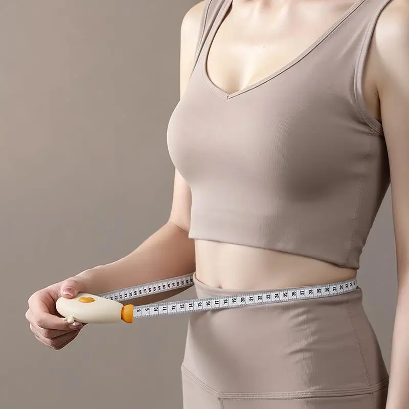 Automatic Retractable Magnetic Measuring Tape For Waist, Arm, Leg, Abdomen Head Circumference, Portable Body Measurement Tool