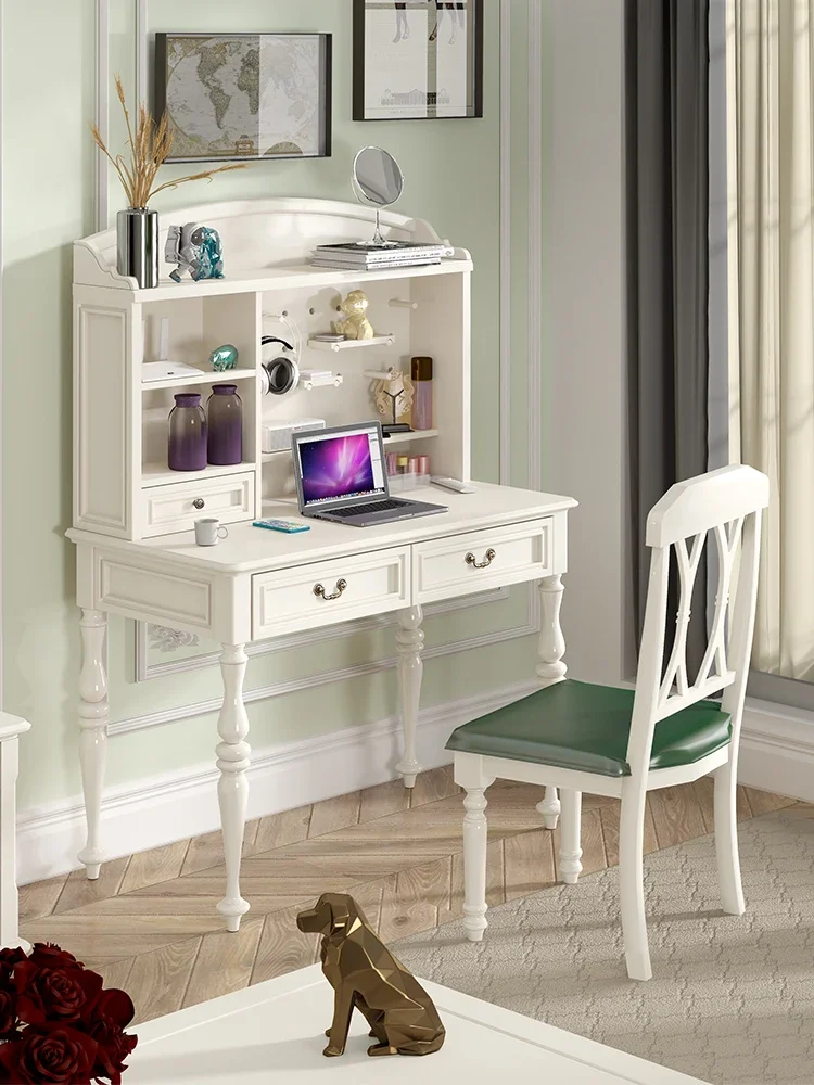 

Solid Wood Multifunctional Desk and Bookshelf Combination