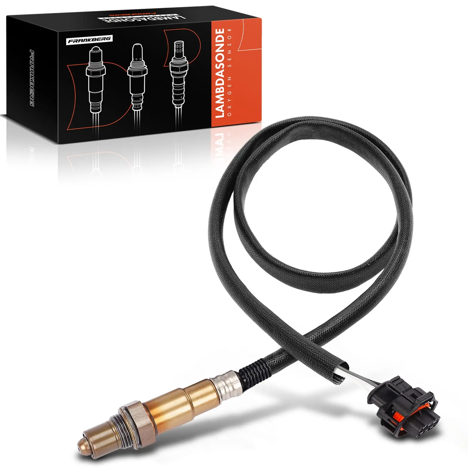 Frankberg 1x Lambdasonde Katalysator Diagnostische Sonde voor Opel Astra G F67 Astra H L48 Zafira A F75 90424220 9201421 855378