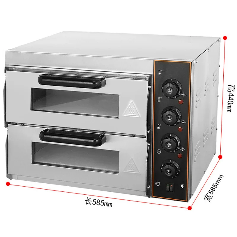 EB-1/2 พิซซ่าไฟฟ้าครัวเครื่องเตรียมอาหาร Double Layer Baker เครื่องใช้ในบ้านสแตนเลสอาหารเตาอบเชิงพาณิชย์