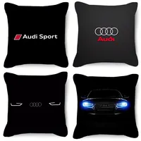 Audi Logo Sleeping Pillow Pillowcase 40x40 Body Pillow Cover Anime Cushion Cover 45*45 Decorative Pillows for Bed Kawaii Sofa