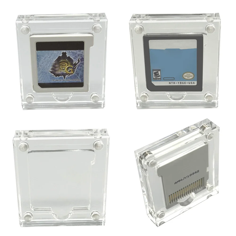 1/6 شبكة عالية الجودة بطاقة الألعاب غطاء مغناطيسي المحمولة التخزين المنظم حافظة شفافة لملحقات ألعاب نينتندو 3DS