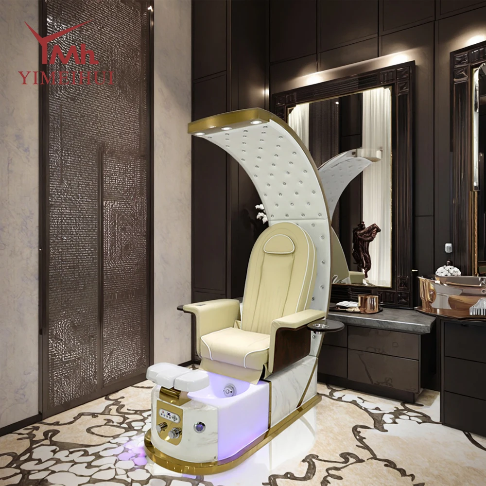 Luxury Electric Foot Therapy with Pump Drainage Tube for Sale Spa Massage Pedicure Chair
