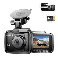 DUAL LENS GS63H Pro Dash Camera for Cars 2.4 Inch 4K 1080P Vehicle Blackbox  DVR Dash Cam Front 4K Rear1080P DVR Video Recorder