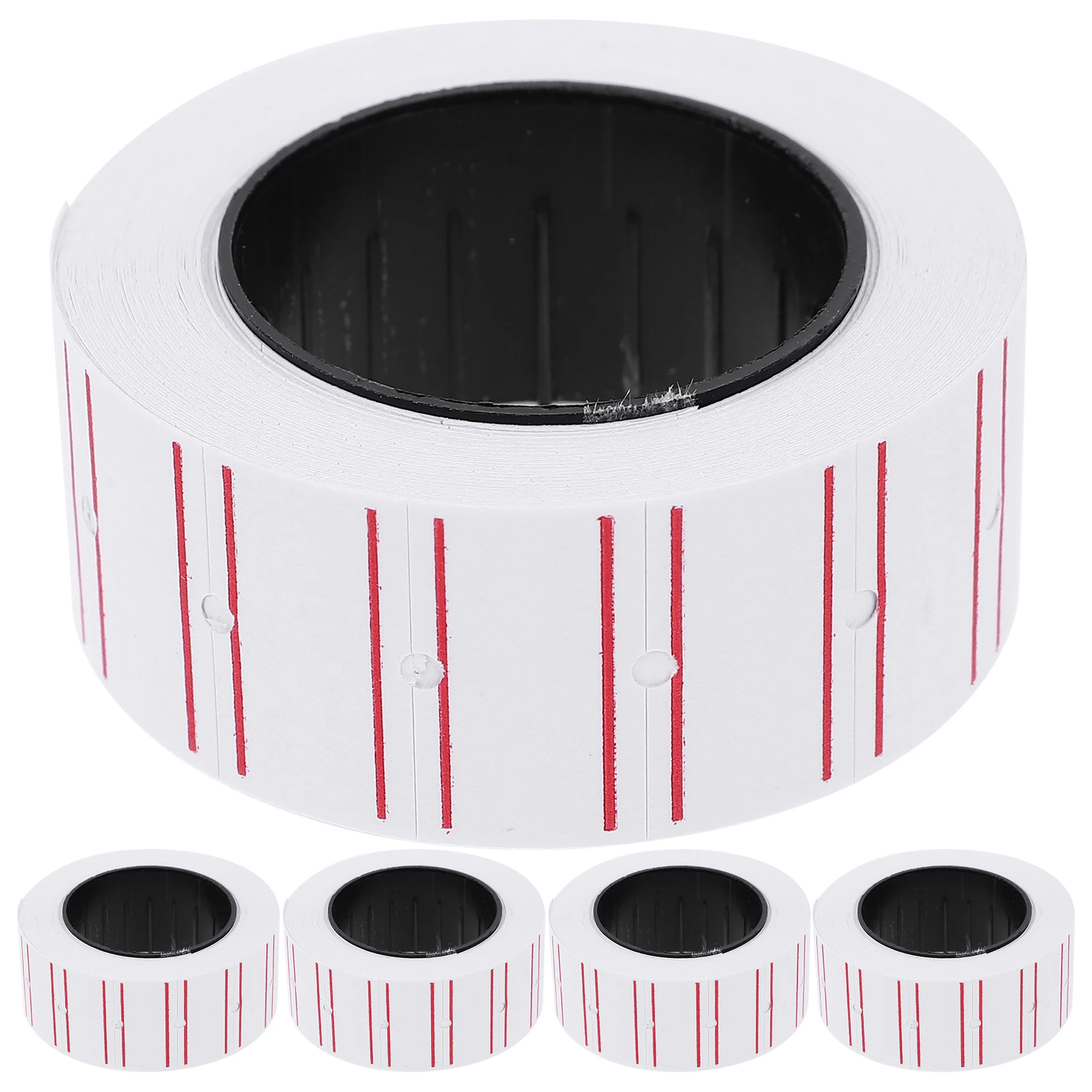 

10 Rolls Self-Adhesive Price Tag Paper For Shop Supermarket Retail Sale Sale Tags Refill Roll Compatible Label Printer Paper