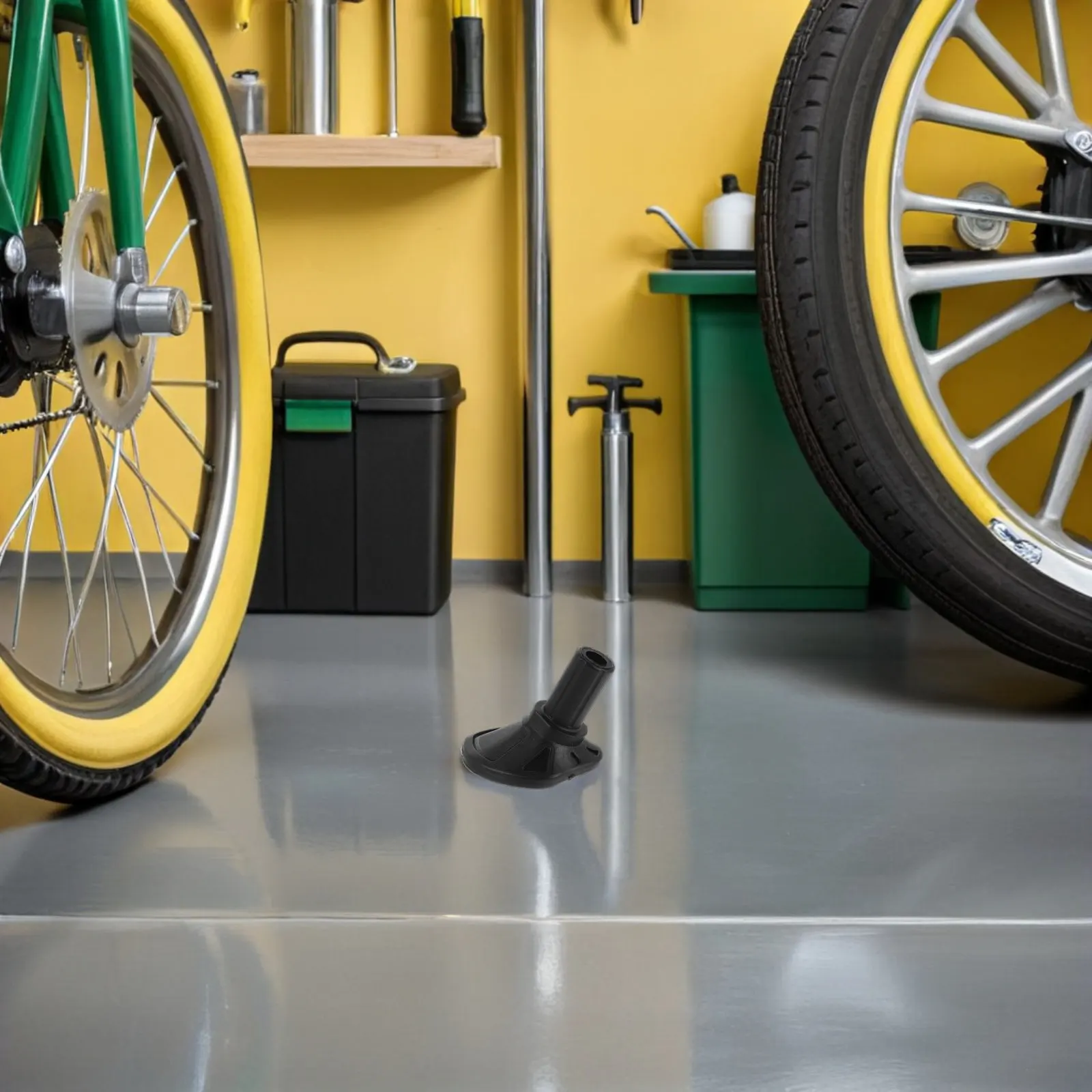 Motorcycle Kickstand Pad Black Lightweight Kickstand Plate Parking Support for Uneven Surfaces Side Stand Base Motorcycle