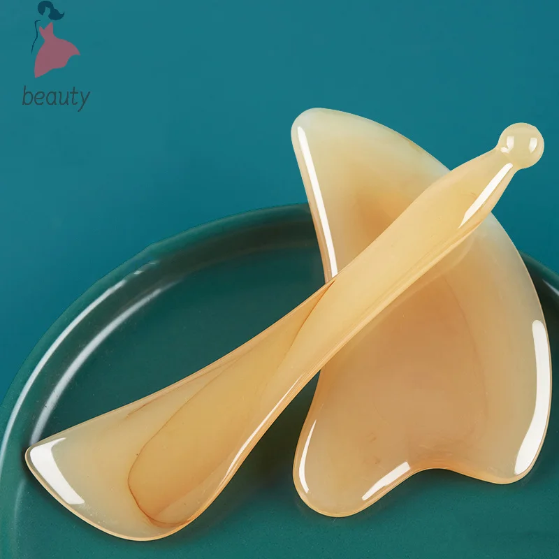 Tablero de masaje Gua Sha de resina para raspar la piel, placa Guasha, masajeador facial para ojos, SPA, herramientas para cara, cuello, espalda, cuerpo, piernas