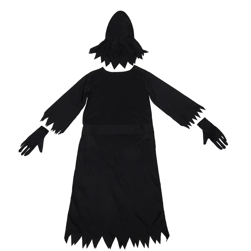 Black Death Azrael Cosplay Trajes para crianças, Halloween, Hell Devil, Trajes assustadores para crianças, Carnaval, Purim, Desfile, Role Playing, Vestido de festa para meninos