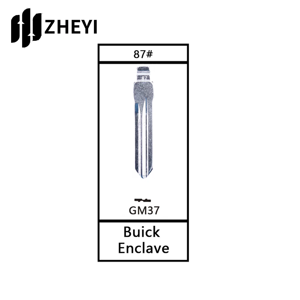 GM37 87 # Universal Uncut Remotes Flip Key Blade per Buick Excelle GM37 87 # Blank key blade uncut per chiave telecomando per auto