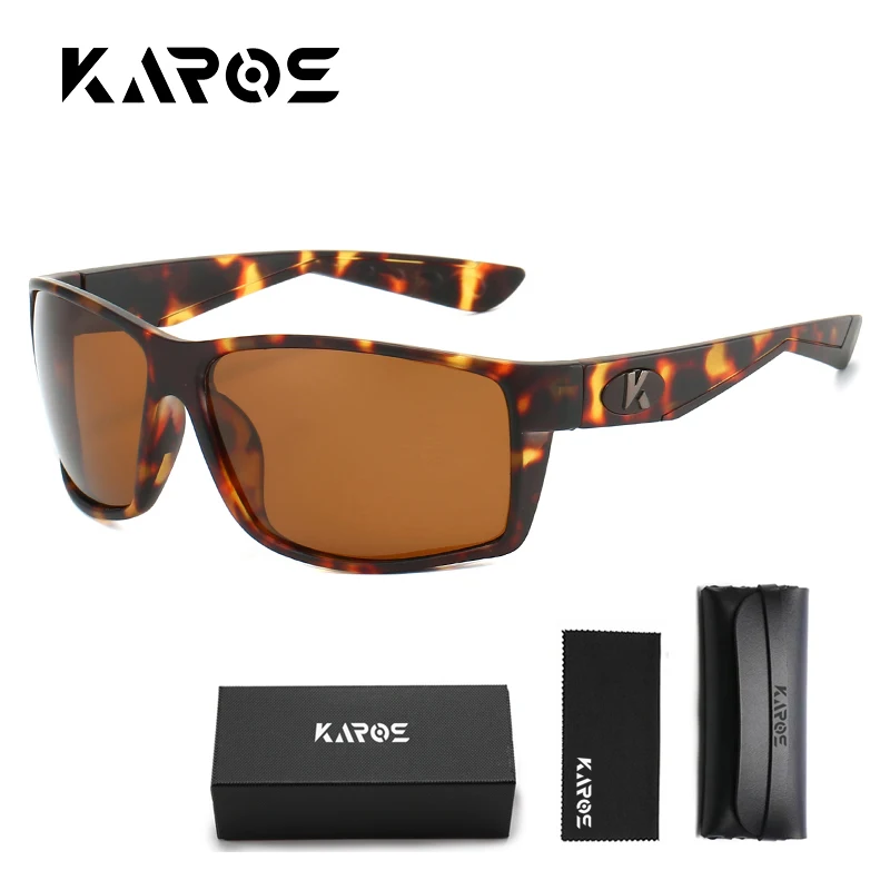 Karos Polarisierte Sonnenbrille Für Männer Frauen Anti-Glare Fahren Brillen Spiegel Mode UV400 Outdoor Sport Angeln Radfahren Gläser
