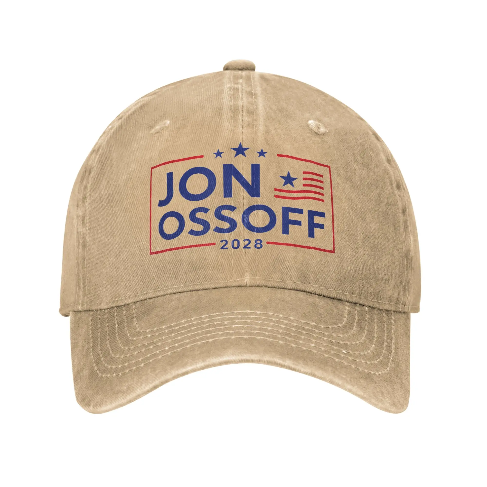Jon Ossoff for President Election Campaign US Flag Sun Baseball Cap  Men Women Design Trucker Hat Stylish Sun-Proof Baseball Cap