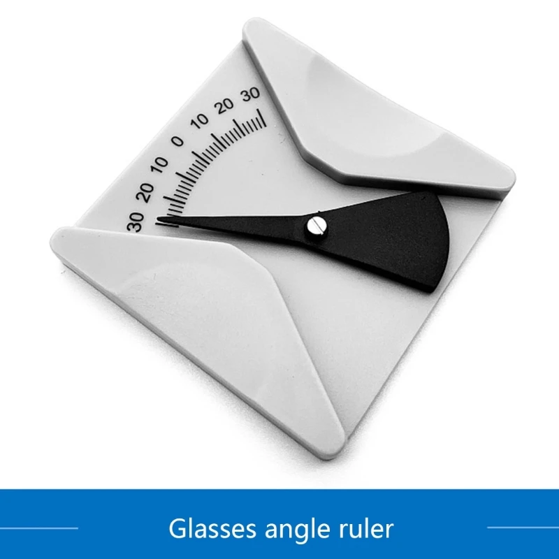 Excellent Eyewear Protractor Compact Size Plastic Eyewear Glasses Measuring Ruler for Home Eyeglasses Protractor Dropship