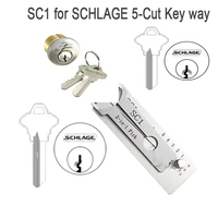 Lishi Pick and Decoder Lock Picking SC1 SC4 2 in1 Locksmith Tools Master Key Decoder Micha Decoder Hooks Topolines To Open Locks