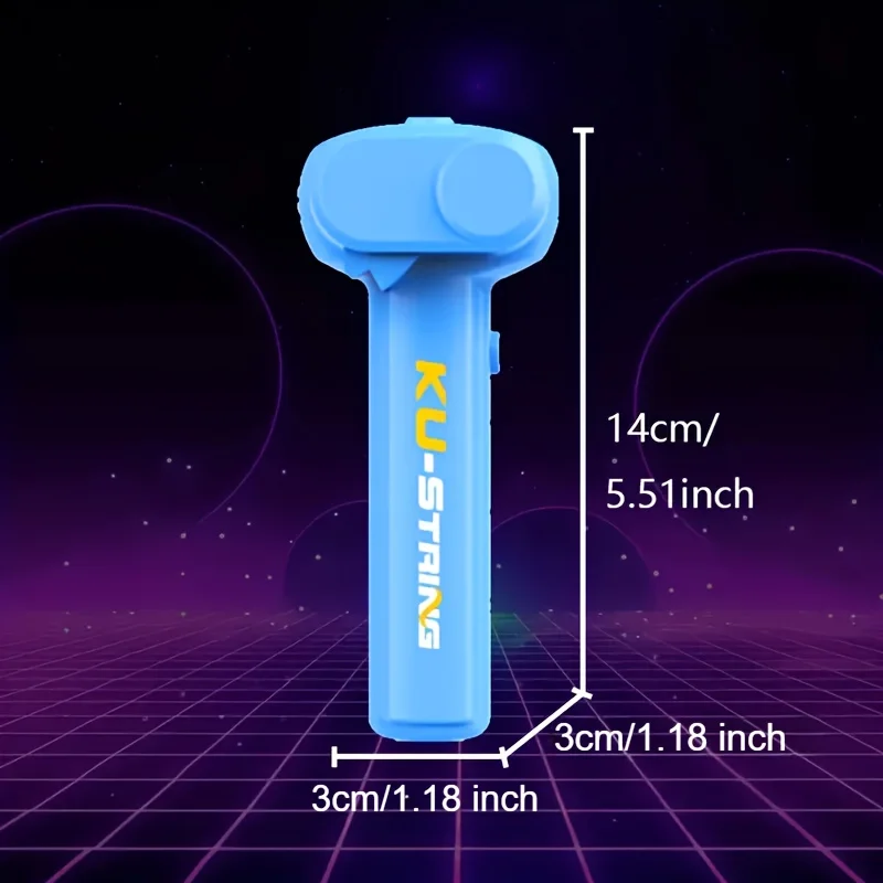 لعبة قاذفة الحبل المتوهجة في الظلام، قاذفة سلسلة مضيئة محمولة باليد، لعبة تفاعلية لتخفيف التوتر كهدية حفلات الأطفال