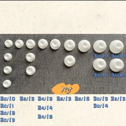 10 pairs Doll Eyes Fundus Resin Patterned 20/22/24/26/28/30/33/34/36mm Doll Accessories Doll White Eyeball Fundus Plaster Fundus