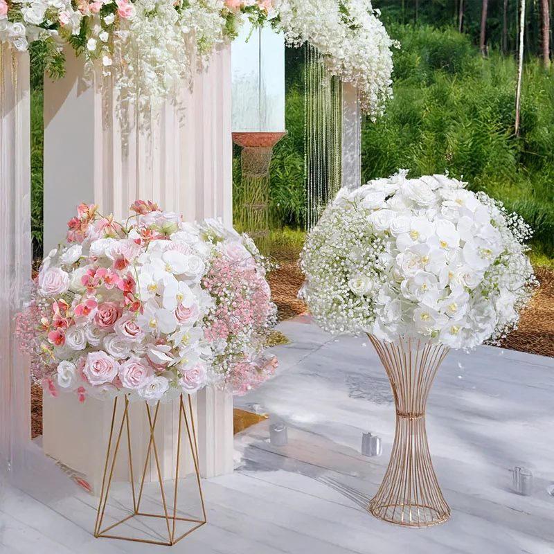 

Artificial Hydrangea Rose Gypsophila Flower Arrangement Wedding Table Placement Flower Balls Stage Background Arch Decoration