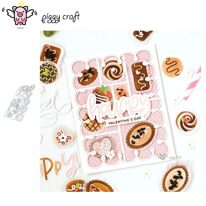 Piggy Craft metal cutting dies cut die mold Curio confections cookies Scrapbook paper craft knife mould blade punch stencils die